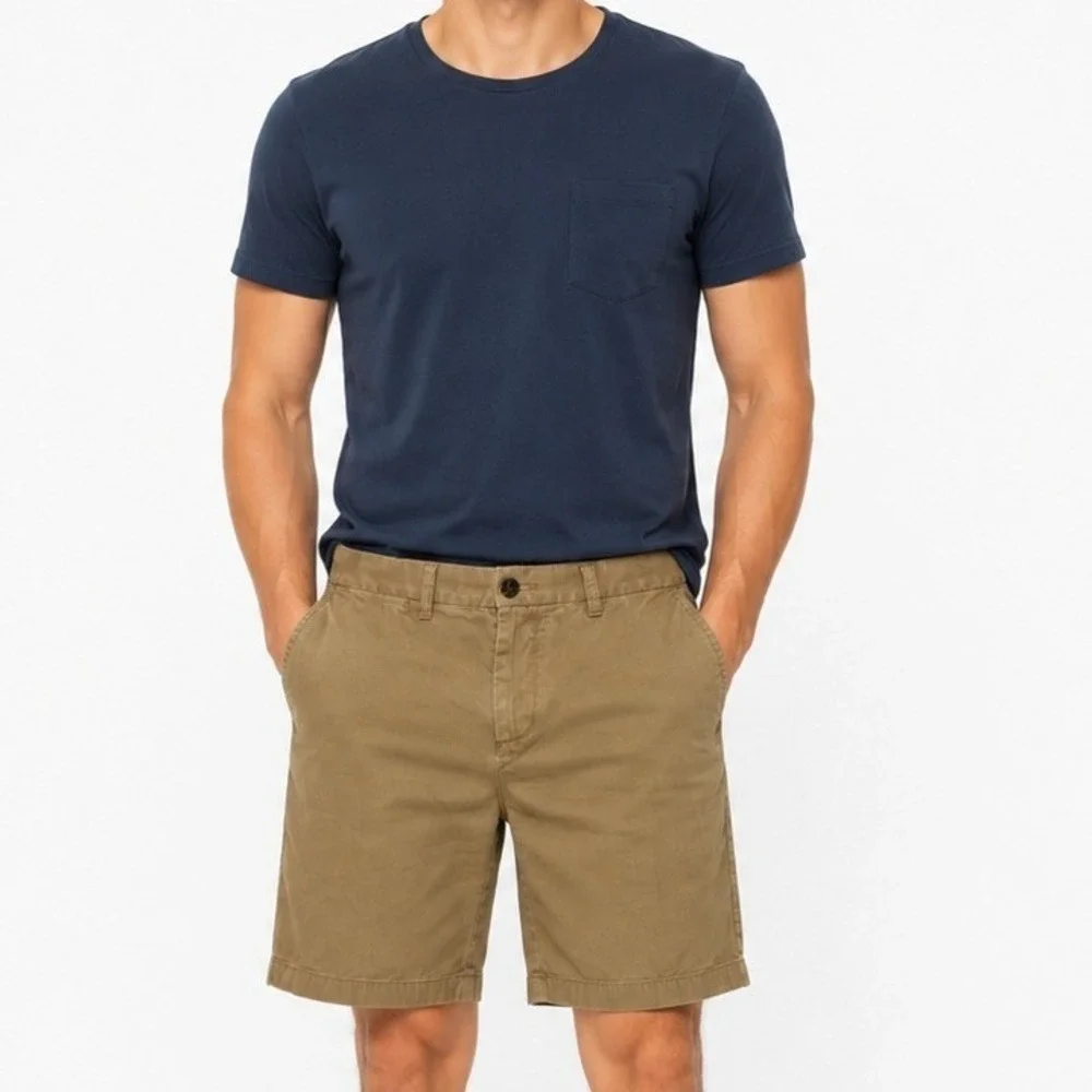 Tommy Hilfiger Chino Shorts Mens 32 Tan Khaki Cotton‎ Twill Classic C8878A7702